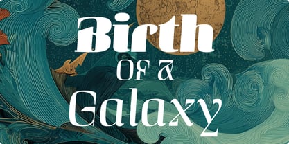 Curve Display Font Poster 7