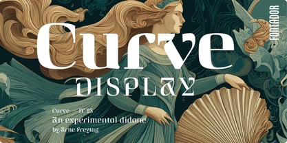 Curve Display Font Poster 1