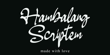 Hambalang Scriptem Font Poster 1