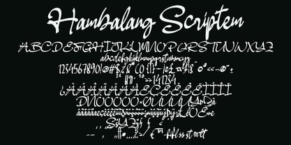 Hambalang Scriptem Font Poster 5