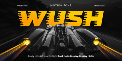 Wush Font Poster 1