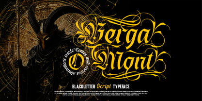 Berga Mont Font Poster 1