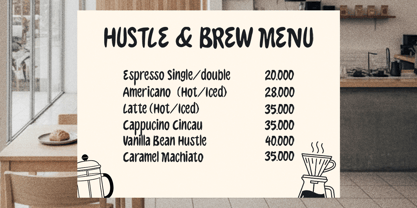 Sunday Coffee Font Poster 5