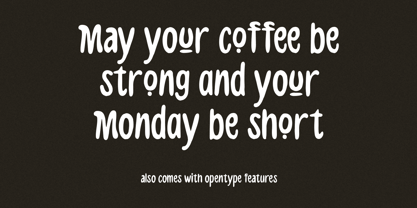 Sunday Coffee Font Poster 8