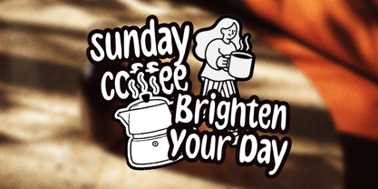 Sunday Coffee Font Poster 3