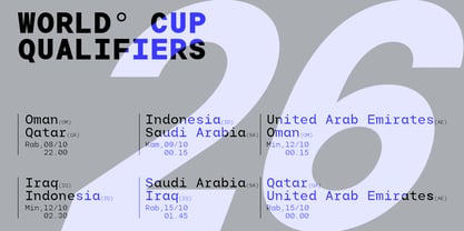 Arcadium Mono Font Poster 12