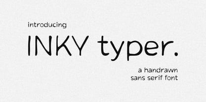 Inky Typer Font Poster 1