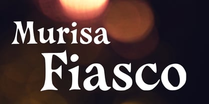 Murisa Fiasco Font Poster 1
