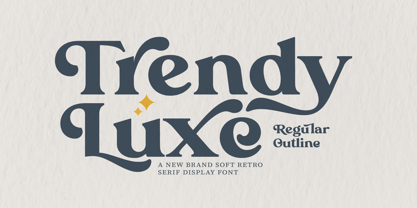 Trendy Luxe Font Poster 1