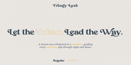 Trendy Luxe Font Poster 5