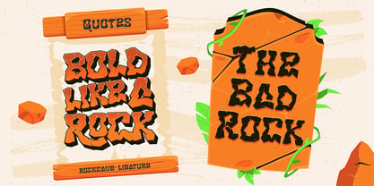 Rockcave Font Poster 4