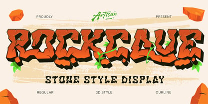 Rockcave Font Poster 1