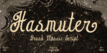 Hasmuter Font Poster 1