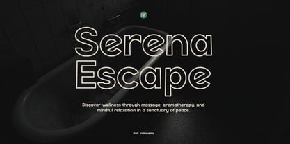 Renasfi Outline Font Poster 2