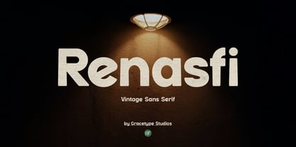 Renasfi Outline Font Poster 1