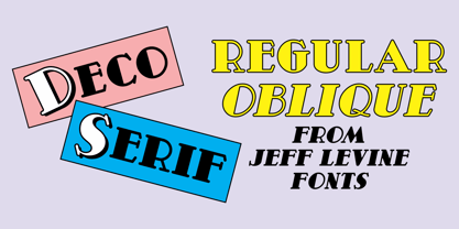 Deco Serif JNL Font Poster 1