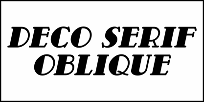 Deco Serif JNL Font Poster 4