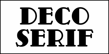 Deco Serif JNL Font Poster 2
