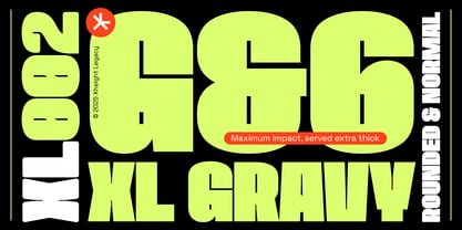 XL Gravy Font Poster 1