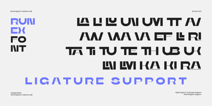 Runex Font Poster 14