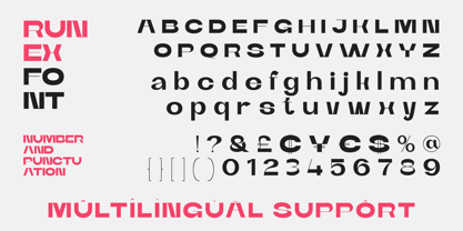 Runex Font Poster 13