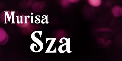Murisa Sza Font Poster 1