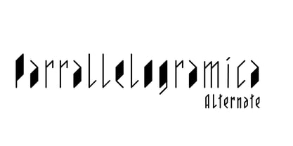 Parrallelogramica Font Poster 4