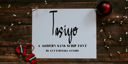 Tasiyo Font Poster 1