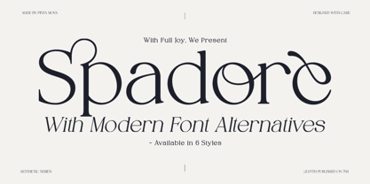 Spadore Font Poster 1