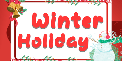 Santa Craft Font Poster 3