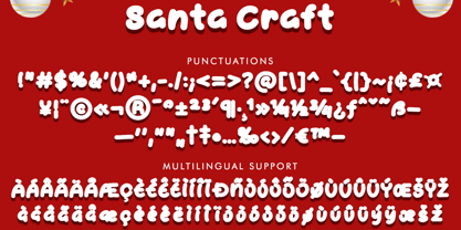 Santa Craft Font Poster 6