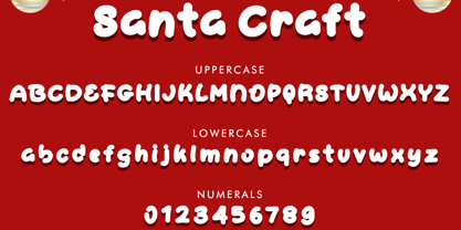 Santa Craft Font Poster 5