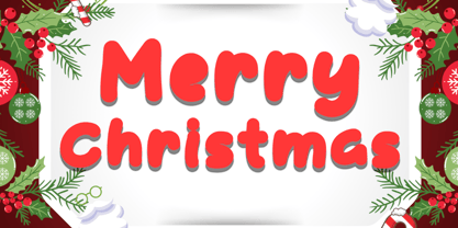 Santa Craft Font Poster 2