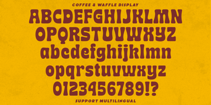 Coffee & Waffle Font Poster 14
