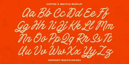 Coffee & Waffle Font Poster 13