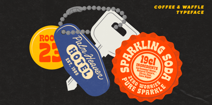 Coffee & Waffle Font Poster 8