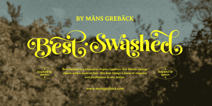 Best Swashed Font Poster 1