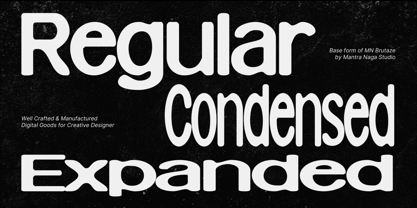 MN Brutaze Font Poster 9