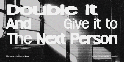 MN Brutaze Font Poster 4