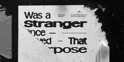 MN Brutaze Font Poster 11