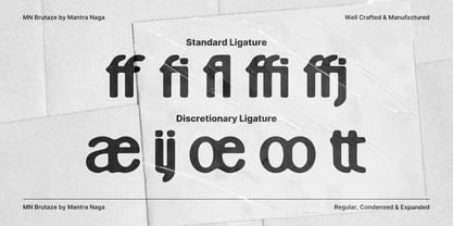 MN Brutaze Font Poster 8