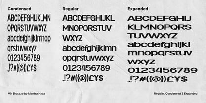 MN Brutaze Font Poster 7