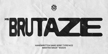 MN Brutaze Font Poster 1