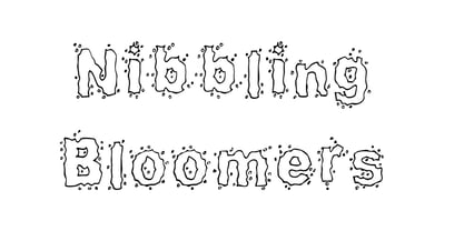 Nibblingbloomers Font Poster 7