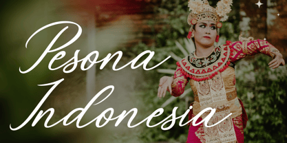 Beautiful Aletha Italic Font Poster 3