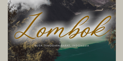 Beautiful Aletha Italic Font Poster 4