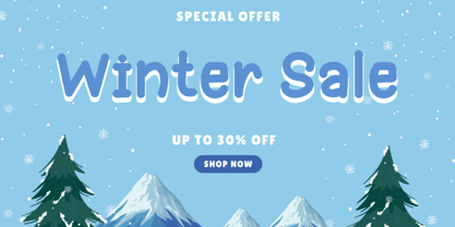 Winter Craft Font Poster 3