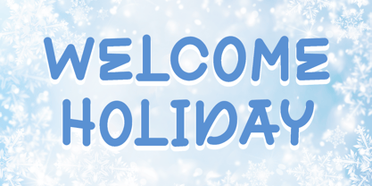 Winter Craft Font Poster 2