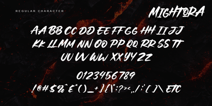 Mightora Font Poster 9