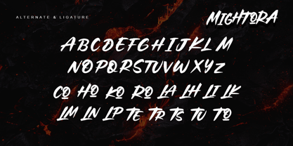 Mightora Font Poster 10